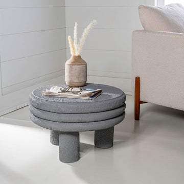 Rashida 13.5" Contemporary Minimalist Curvy Low Accent Table - JONATHAN Y